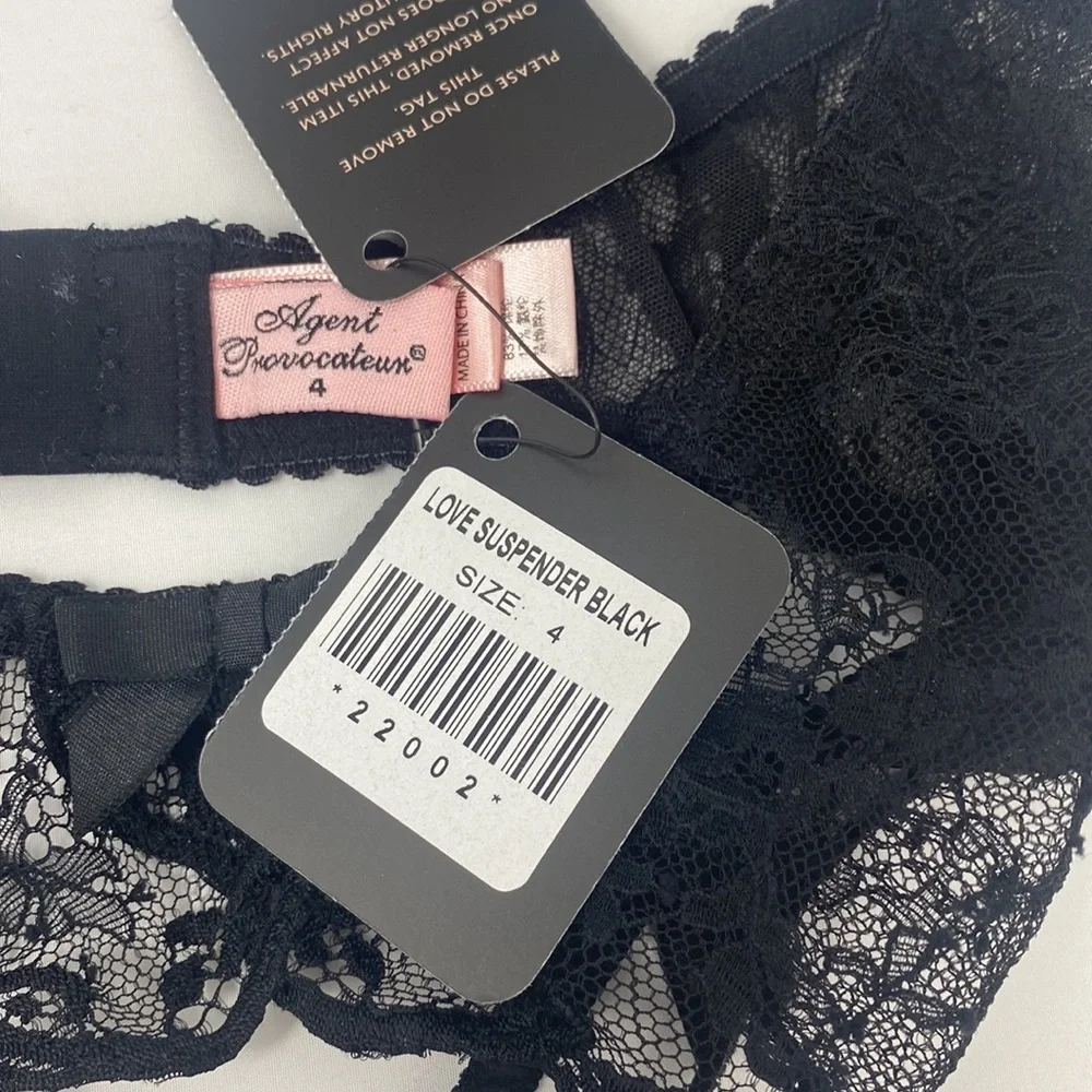 Agent Provocateur Love Black Suspender NWT - Picture 13 of 14